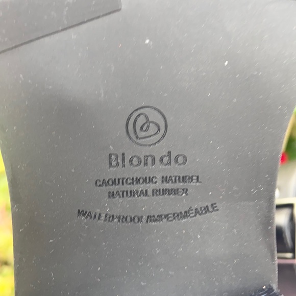 ☔️ New Blondo Black Leather Combat Booties WATERPROOF ☔️ - Picture 15 of 16